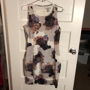 H&M neoprene floral business casual dress